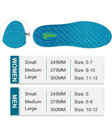 SIIHEA Massage Insoles for Plantar Fasciitis Relief | Comfort Shoe Inserts for Foot Pain | Breathable Insoles for All-Day Comfort | Women's 11-13/Men's 10-12 - Buy Online on GoSupps.com