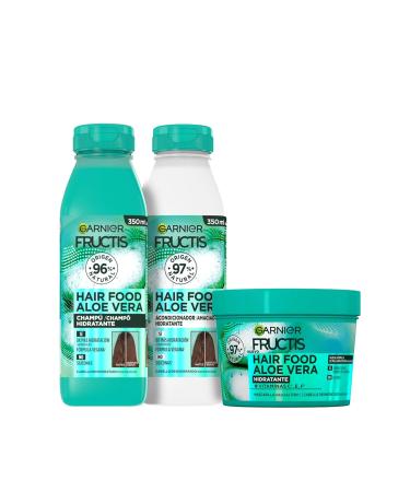 Garnier Garnier Fructis Shampoo + Conditioner + Mask Pack for normal to dry hair with moisturizing cleansing Aloe Vera.