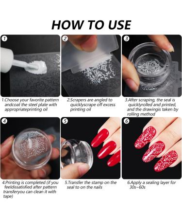 Premium Nail Stamp Set for French Manicure | Nail Design Accessories | International Shipping - Buy Online on GoSupps.com