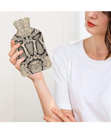Hot Water Bottle with Lid | Snake Texture Rubber Pain Relief Bag for Cramps & Warmth - Buy Online on GoSupps.com