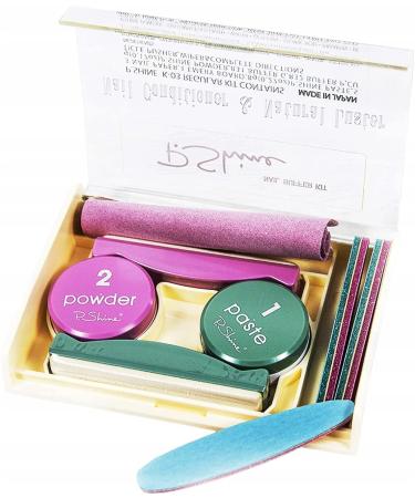 NEONAIL Japanese Manicure P.Shine Set | Nail Conditioner & Natural Luster Buffer Kit - Green/Pink 8g Paste 5g Powder - International Shipping Available - Buy Online on GoSupps.com