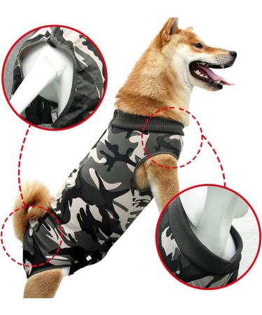 Komate XL Camouflage Pet Surgery Recovery Suit for Dogs & Cats - Anti-Licking Abdominal Wound Protector Clothes - Buy Online on GoSupps.com