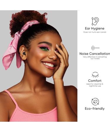 Reusable Ear Plugs for Sleeping | Noise Reduction & Hearing Protection | 8 Ear Tips 25dB Silicone Soft Earplugs - Buy Online on GoSupps.com
