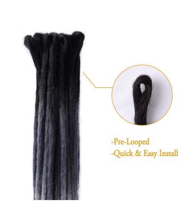 ELIGHTY 24 Inch Synthetic Dreadlock Extensions - Soft Faux Locs Crochet Braiding Hair for Women/Men (Pack of 20) - Buy Online on GoSupps.com