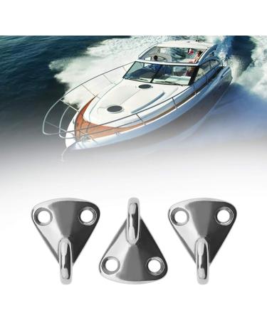 4Pcs Marine Grade 316 Stainless Steel Fending Pad Eye Fender Hook w/ Screws - Boat Ship Deck Hardware - Buy Online on GoSupps.com