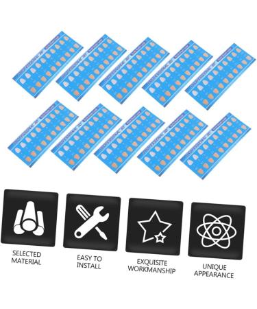 Anneomas 30-Piece Tooth Color Accessories Set | Tooth-Colored Numerical Boards & Bleach Color Control Papers | International Shipping - Buy Online on GoSupps.com