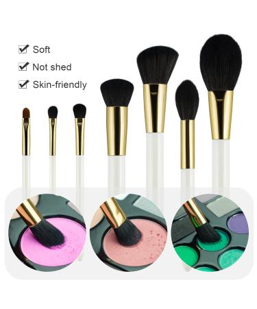 12-Piece White Makeup Brush Set with Travel Storage Bag - Foundation, Powder, Eyeshadow, Concealers, Blush Brushes - Makeup Kit for Face - Professional Beauty Tools - Buy Online on GoSupps.com