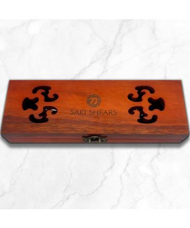 Buy Saki Shears Professional Straight Razor for Men - Stainless Steel Barber Shaving Razor with Wood Handle & Display Box (Shinobi) - International Shipping Available - Buy Online on GoSupps.com