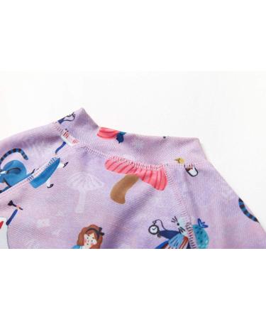 BONVERANO Baby Girls Long-Sleeve One Piece Swimsuit | UPF 50+ Sun Protection | 3-6 Months - Buy Online on GoSupps.com
