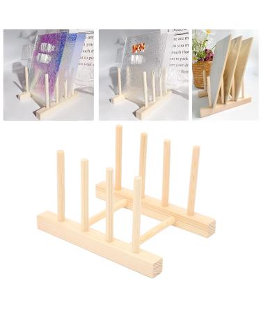 Nail Sample Display Stand Wooden Nail Display Stand 3 Grid Style Artwork Rack for Nail Printing Samples Elegant Board Easel Adds Elegance to Any Space