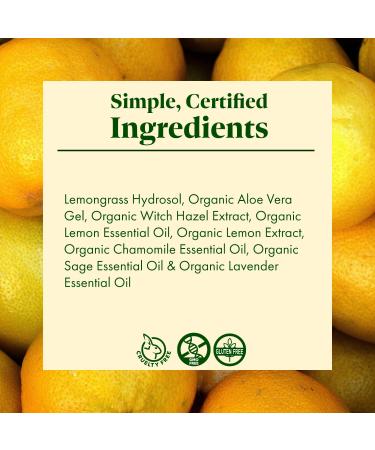 Buy Lemon Sparkle - Organic Lemon & Chamomile Facial Toner for Oily/Combination Acne-Prone Skin | Revitalizing & Natural Skincare - International Shipping - Buy Online on GoSupps.com