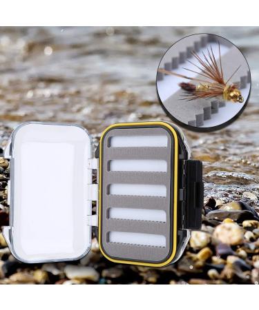 Weiyirot Portable Small Lure Box - Plastic Fishing Lures Holder with Foam Pad - Black Zigzag Design - Buy Online on GoSupps.com