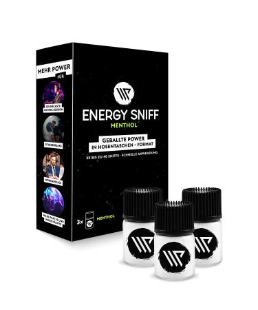 WP Energy Sniff |Booster |Energy snuff powder |3 pack |Menthol |Made in Austria |2 grams |Over 40 sniffs |Increase your focus |Menthol 6g (3 pieces)