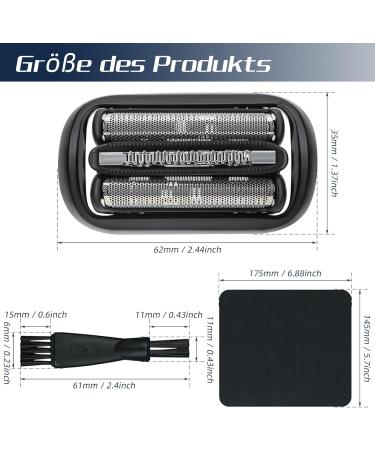 QKFON SCHANK Replacement Head for Braun Series 5/6 - Compatible Electric Shaver Shear 53b | International Shipping - Buy Online on GoSupps.com