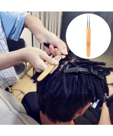Dreadlock Crochet Hooks Set with Bamboo Handle - 0.75mm Hooks (1, 2, 3) for Hair Weaving - Dreadlock Tool Set - Buy Online on GoSupps.com