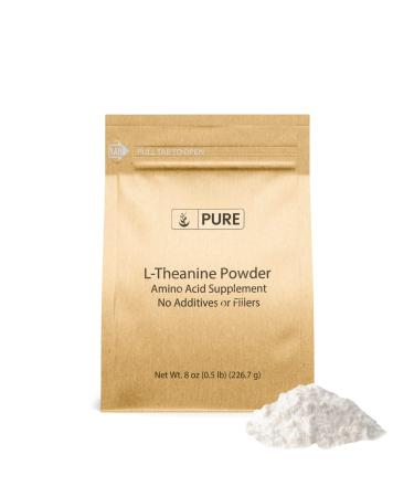 PURE ORIGINAL INGREDIENTS L-Theanine (8 oz) Amino Acid Supplement No Additives or Fillers 8 Ounce (Pack of 1)