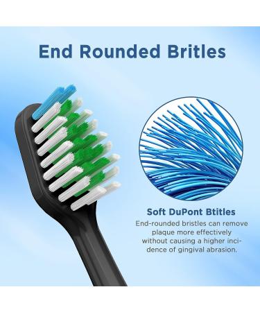 Waterpik Complete Care 5.0/9.0 Replacement Toothbrush Heads with Covers - Black (4 Count) | Pack of 1 - Buy Online on GoSupps.com