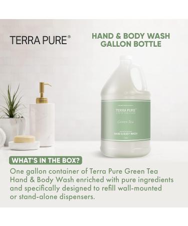 Terra Pure Green Tea Hotel Hand & Body Wash - 1 Gallon Refill for Dispensers | Green Tea & Lemongrass Scent - 128 Fl Oz - Buy Online on GoSupps.com