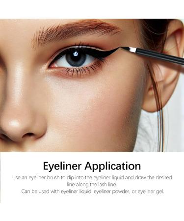 100PCS Black Disposable Eyeliner Brushes - Ideal for Eyeliners Lip Liners Eye Makeup & Detail Painting | International Shipping Available - Buy Online on GoSupps.com