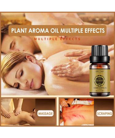 Natural Abdominal Drainage Ginger Oil - 10ml Essential Oil for Slimming & Lymphatic Massage - Buy Online on GoSupps.com