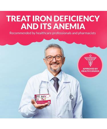 SaFe+ Liquid Iron for Children - 20mg/2mL Cherry Flavor - 30 Unit-Doses - Sugar Free & Allergen Free - Promotes Physical & Mental Wellbeing - Buy Online on GoSupps.com