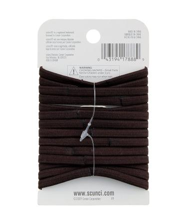 Scunci No-Damage Comfort Black Hair Ties 14-Pieces (3-Pack) | Flat Design, All-Day Hold - Buy Online on GoSupps.com