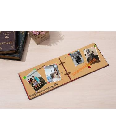 Adventure Scrapbook Photo Album - Handmade DIY Family Memory Book for Anniversary, Wedding, and Travel Record - Buy Online on GoSupps.com