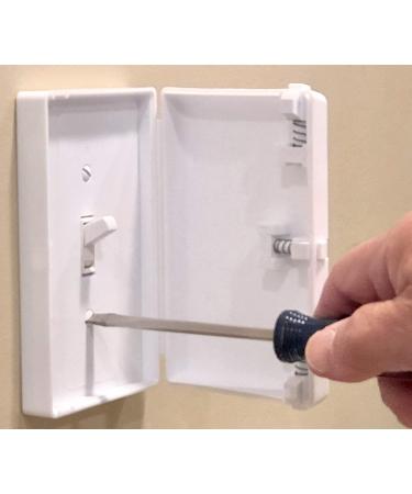 Child Be Safe  Baby Toddler Pet Resistant Electrical Safety Cover Guard for Home and Business  Made in USA  Traditional Standard Toggle Light Switch White 2 Count - Buy Online on GoSupps.com