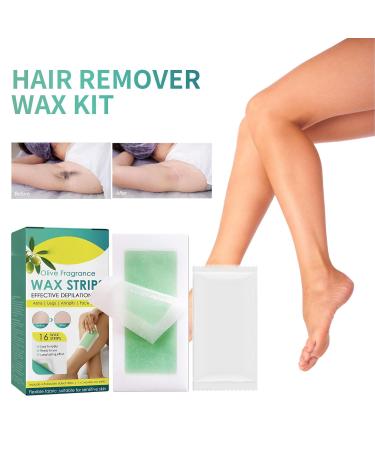 16 Pieces Gentle Wax Strips for Body Hair Removal - Perfect for Legs & Underarms | International Shipping - Buy Online on GoSupps.com