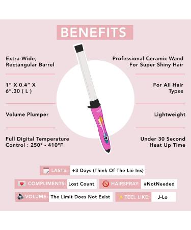 CHOPSTICK STYLER 1-inch Ceramic Curling Wand for Wild Beachy Waves | Professional Curler with Temperature Control - Buy Online on GoSupps.com
