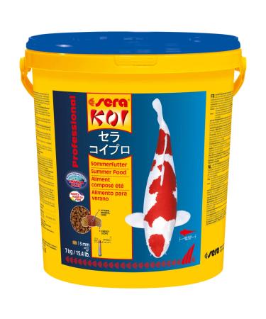 Sera Koi Professional KoiFutter 7 kg (21l) |Koi fishing food for summer |For temperatures above 17 C |Lower water pollution |Less algae