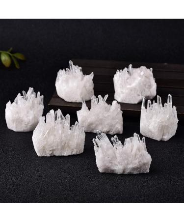 1PC Natural Raw Quartz White Clear Crystal Cluster Stones Crystal Specimen Home Decoration Raw Crystals - Buy Online on GoSupps.com
