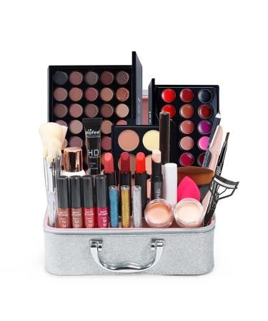 CHSEEO Make-up Gift Set | Complete Cosmetic Makeup Palettes & Case for Face Eyes & Lips - Shop Internationally! - Buy Online on GoSupps.com