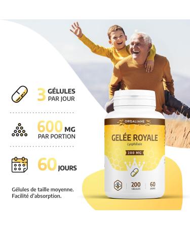 Royal Jelly 200Mg - 200 capsules - Orgaliane - Buy Online on GoSupps.com