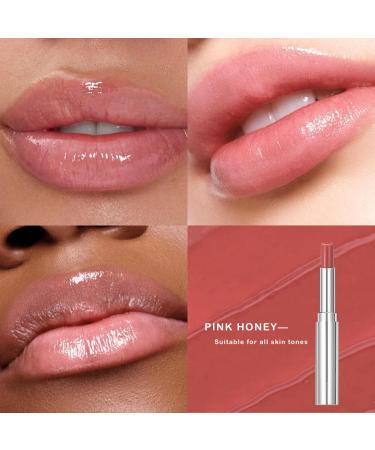 2PCS Honeynoir-Pink Honey Lipstick Moisturizing Lip Color Nourishing Lip Balm Honey Noir Lipstick Suitable for All Skin Tones Natural Lip Care Long-Lasting Moisturization Non-Sticky Black+Pink - Buy Online on GoSupps.com