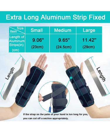 Adjustable Night Time Forearm Immobilizer Brace Splint for Carpal Tunnel - Right Hand Small/Medium (25cm) - Buy Online on GoSupps.com