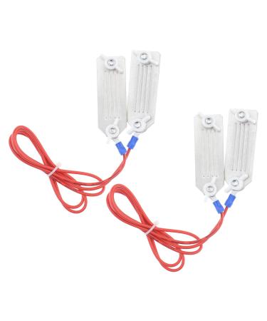 Create Idea 2-part polyethylene band fence connector stainless steel clip link fit 20 to 40 mm bandwidth (90 cm) Connection cable for pasture fence rope pasture fence tape