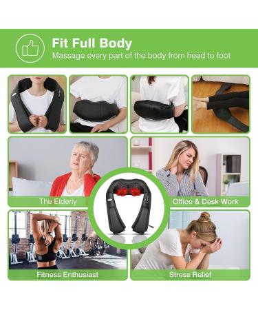 Buy Cotsoco Neck Massage Device | Electric Shiatsu Massager with Heating | Perfect Gift for Neck & Shoulder Pain Relief - Gray - Buy Online on GoSupps.com