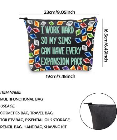 KUIYAI Sims 4 Plumbob Makeup Bag - Funny Video Game Gift for Gamers - Buy Online on GoSupps.com