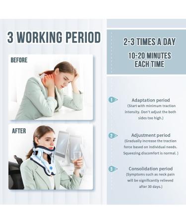 Cervical Neck Traction Device - Electric Air Pump with 3 Power Settings and 8 Airbags for Neck Pain Relief - Buy Online on GoSupps.com