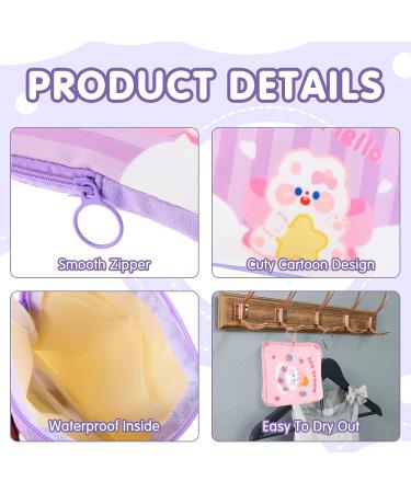 Simarro Tampon Storage Bag - 2 Piece Mini Period Pouch with Zipper for Women & Teens - Portable Pink & Purple Tampon Case - Buy Online on GoSupps.com