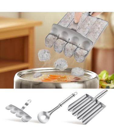 Meatball Maker Tool Safe Stainless Steel Meatball Making Convenient Meatball Scoop Ball Maker Solid Easy to Clean Meatball Making Set Multipurpose Cooking Tool for Cooking 6(Style 1) - Buy Online on GoSupps.com