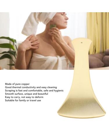 Copper Gua Sha Tool for Body Massage Portable Stress Relief Smooth Surface Durable Copper Design for Back Neck Leg - Buy Online on GoSupps.com