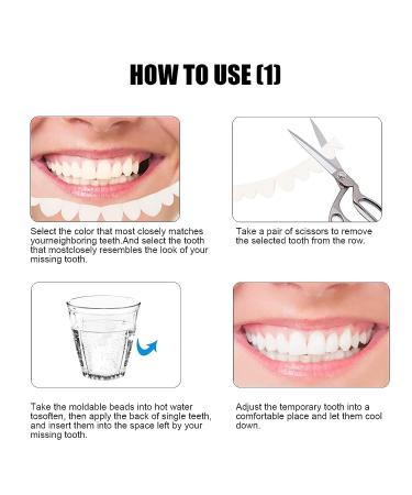 Tooth Repair Kit - Natural Shade Temporary Filling for Missing or Broken Teeth - 6PCS - Buy Online on GoSupps.com