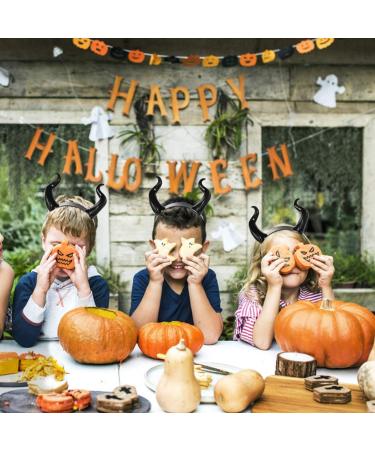Lurrose Devil Horns Headband - Demon Horns Cosplay Headpiece for Halloween - Buy Online on GoSupps.com