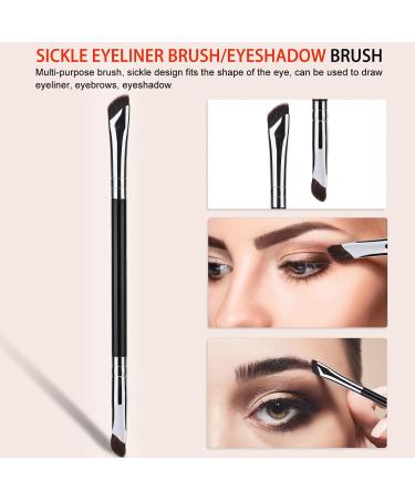 4 Pcs Eyelash Comb & Eyeliner Brush Set - Fine Angled Eyeliner Eyebrow Brush & Ultra Thin Liner Tool | International Shipping - Buy Online on GoSupps.com