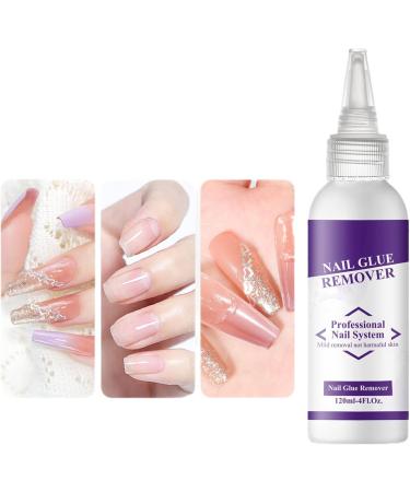  Zibeem Zibeem Nail Glue Remover 120ml Squeeze Gel Nail Glue Remover | Daily Care Cleaning Supplies for Women: Vacation Travel Office Party Salon - Buy Online on GoSupps.com
