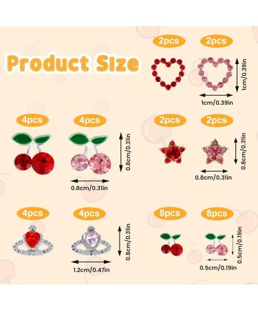 Buy TIESOME 40PCS Cherry Nail Charms Rhinestone - Shiny Nail Art Gems & Jewelry for DIY Crafts | International Shipping - Buy Online on GoSupps.com