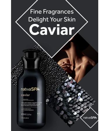 Nativa Spa Caviar Body Lotion by O Boticario | 30 Hours Of Hydration | Lo o Hidratante | Fragranced Skin Moisturizer with Purified Quinoa Drops (13.5 fl oz) - Buy Online on GoSupps.com