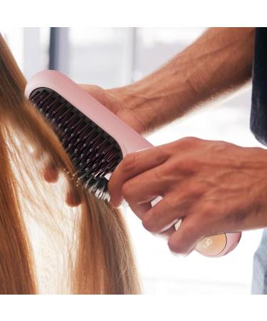 Buy Portable Hair Straightener Brush - Long-Term Styling & Smoothing Comb for Women & Girls - Pink - Buy Online on GoSupps.com